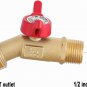 275-330 Gallon IBC Tote Tank Adapter,2" Fine Thread + Lead-Free Brass Garden Hos
