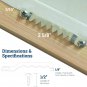 Sawtooth Hangers Large with Screws - 100 Pack - Canvas Hanger - Picture Frame Ha