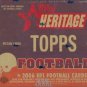 2006  Heritage Football Cards Wax Box (Hobby Edition)