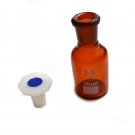 Labs 30 Ml Amber Reagent Bottle, Narrow Mouth with Acid Proof Polypropylene Stop