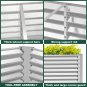8X4X2Ft Galvanized Metal Raised Garden Bed for Vegetables, Outdoor Garden Raised