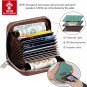 Credit Card Wallet, Zipper Card Cases Holder for Men Women, Blocking, Keychain W
