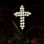 Solar Cross Garden Stake Outdoor Lights, 40 Inch Solar Powered Cross Lights Stak