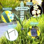 Solar Cross Garden Stake Outdoor Lights, 40 Inch Solar Powered Cross Lights Stak