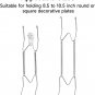 10 Pack Plate Hangers, 10 Inch Plate Hangers for the Wall with 12 Pack Wall Hook
