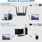 USB Wifi Adapter,  1300Mbps Wireless Network Adapter Dual Band 5Ghz/2.4Ghz Wifi