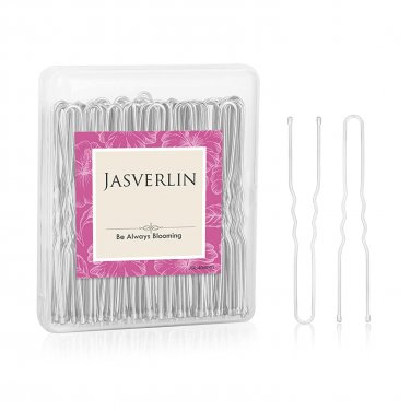U Shaped Hair Pin Silver, Bun Pins for Women Long Large Bobby Pins Hairpin for C