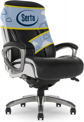Executive Office Smart Layers Technology Leather and Mesh Ergonomic Computer Cha
