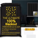 Ruseen Portable Blackout Shades (79" X 57") Window Curtains, 100% Blackout Mater