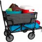 Double Decker Wagons Carts Heavy Duty Foldable Outdoor Collapsible Cart Portable