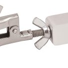 Burette Clamp with Bosshead/Test Tube Holder - PVC Coated round Jaws, Opens up t