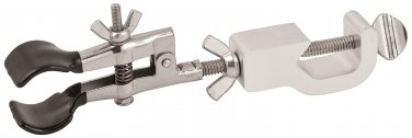 Burette Clamp with Bosshead/Test Tube Holder - PVC Coated round Jaws, Opens up t