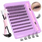 DIY Lash Extension Kit, Lash Clusters with Lash Glue Bond and Seal, 108 Pcs Eyel