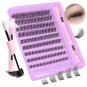 DIY Lash Extension Kit, Lash Clusters with Lash Glue Bond and Seal, 108 Pcs Eyel