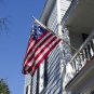 2 Pack Aluminum Alloy Flag Pole Rings, 360 Degree Rotating Flagpole Flag Mountin