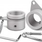 2 Pack Aluminum Alloy Flag Pole Rings, 360 Degree Rotating Flagpole Flag Mountin