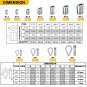 340PCS Stainless Steel Wire Rope Cable Thimbles Aluminum Crimping Loop Sleeve 3/