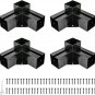 DIY Pergola Brackets Kit ,4 Pack 3-Way Right Angle Corner Bracket for 4X4(Inner