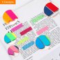 1200 Pieces Page Markers Sticky Notes Book Tabs, 5 Designs Colored Writable Inde