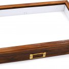 Polished Wood Insect Storage Box with Clear Top - Ideal for Preserving and Displ