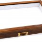 Polished Wood Insect Storage Box with Clear Top - Ideal for Preserving and Displ