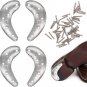 GOETOR Heel Plates 4 PCS Metal Shoes Heel Taps Tips Repair Pad Replacement with
