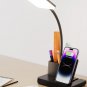 Desk Lamp with USB Charging Port & Wireless Charger, Small Desk Lamps for Home O