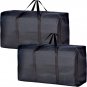 Extra Large Moving Bags with Strong Zippers & Carrying Handles, Storage Totes fo