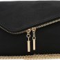 Envelope Wristlet Clutch Crossbody Bag with Chain Strap