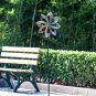 Wind Spinner Dahlia 61In Single Blade Easy Spinning Kinetic Wind Spinner for out