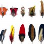 Hat Feathers for Fedora 10 Pcs Men Women Cowboy Hats Pins Assorted Color Crafts