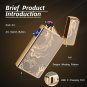 Lcfun Dual Arc Plasma Lighter USB Type C Rechargeable Electronic Windproof Flame