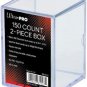 81147 2-Piece 150 Count Clear Card Storage Box