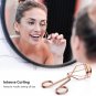Rose Gold Eyelash Curler - Ergonomic Design, Exquisite Rose Gold, 5 Replaceable