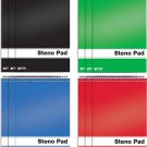 Spiral Steno Pads, 12 Pack, 6 X 9 Inches, 80 Sheets, White Paper, Gregg Rule, As