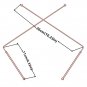 Spirit Hunter 99.9% Copper Dowsing Rod- 2PCS Divining Rods with Bag - Detect Gol