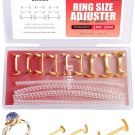 13 Pack Filled Gold/Silver Metal Ring Guard with 4 Sizes Spirals,Invisible Ring
