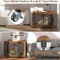 Dog Crate Furniture, Extra Large Dog Kennel Indoor with Top-Access Teasing/Feedi