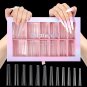 504Pcs Clear Coffin Nail Tips for Acrylic Nails Professional, XXXL Extra Long No