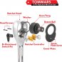 Stubby Ratchet Set, 1/4", 3/8", 1/2" Drive Ratchet Handle Wrench 72-Tooth Quick-