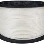 1/8 Inch White Dacron Polyester Rope - 500 Foot Spool | Solid Braid - Industrial