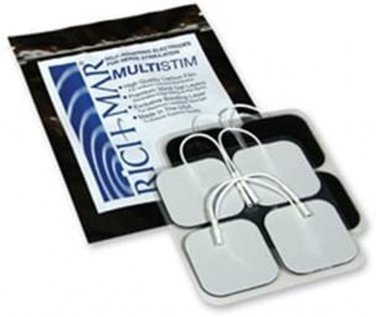 Rich-Mar Multi Stim Electrodes (CASE of 10 PACKS -EACH with 4 ELECTRODES) 2X2 Sq