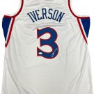 Allen Iverson Philadelphia 76Ers Autograph Signed Jersey the ANSWER White JSA Wi