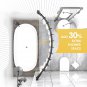 Curved Shower Curtain Rod, 42-74 Inches Adjustable Curved Shower Rod, Rustproof