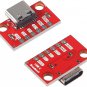 5Pcs USB Type-C Breakout Board Serial Basic Breakout Female Connector Type PCB C