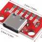 5Pcs USB Type-C Breakout Board Serial Basic Breakout Female Connector Type PCB C