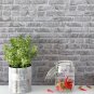 Grey Brick Peel and Stick Wallpaper Brick Contact Paper 17.7" X 78.7" Removable