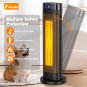 Electric Space Heater for Indoor Use, 1500W 22" Portable Oscillating Ceramic Tow