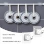 2PCS No Drill Curtain Rod Brackets No Drilling Curtain Rod Holders Self Adhesive