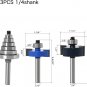 Rabbet Router Bit with 6 Bearings Set - 1/4" Shank 6Mm Shank Woodworking Cutter